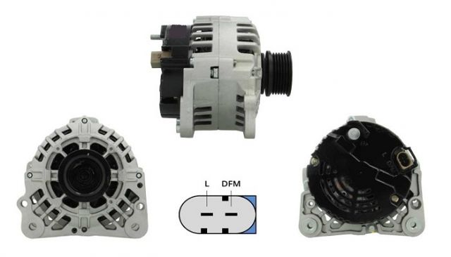 ALTERNADOR VOLKSWAGEN 12V 120A TIPO BOSCH POL INA